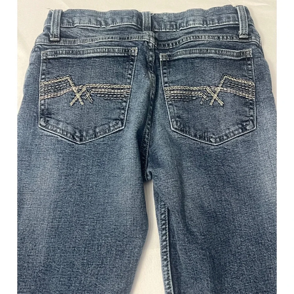 Wrangler 20X Boys Bootcut Jeans Size 16 Regular Stretch Medium Wash Western